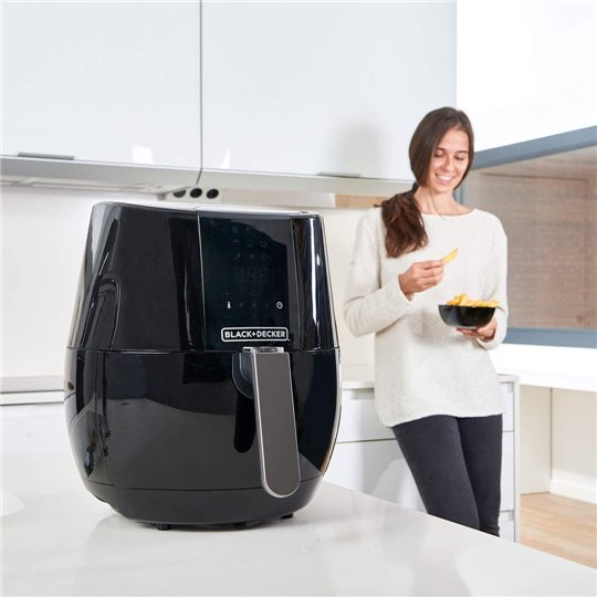 Black & Decker Air Fryer Digital Control 3,5L Black
