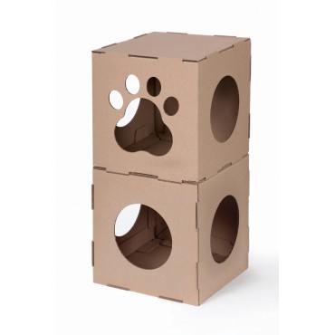 CARTON+ PETS Twins - Modular Cat House  - 36 x 36 cm