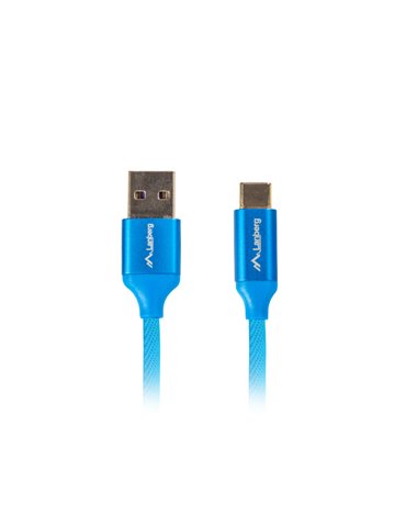 Lanberg CA-USBO-21CU-0010-BL USB-kablar 1 m USB 2.0 USB A USB C Blå