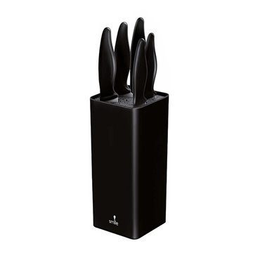 smile SNS-6 6-piece block knife set black