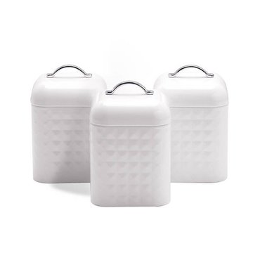 Maestro SET OF METAL CONTAINERS 3 PCS MR-1676-3S-WHITE